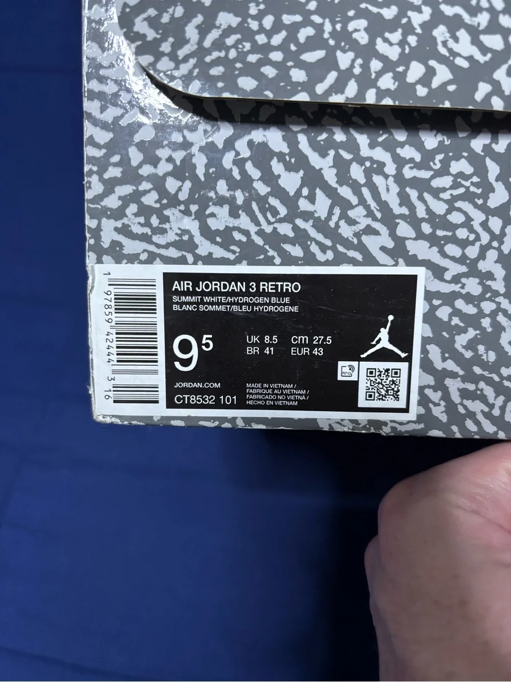 Jordan 3 Retro Lucky Shorts 2025 Size 9.5